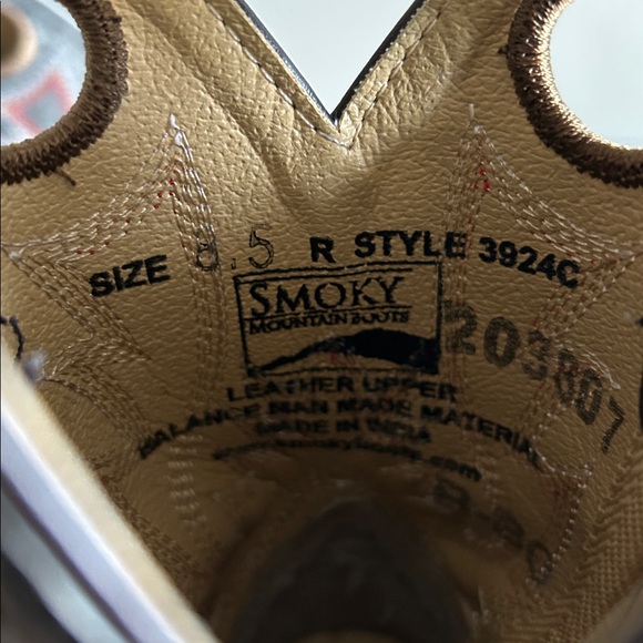 Smoky Mountain toddler boys western pull on boots size 8.5 - Picture 7 of 16